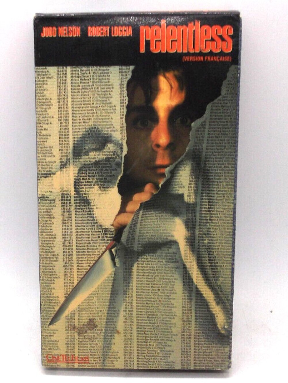 Relentless (VHS)(French) Tested Judd Nelson